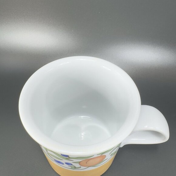DANSK FIANCE FRUITS Ceramic Coffee Mug Cup Set 2 Mugs Cups Dinnerware Thailand - Picture 5 of 12